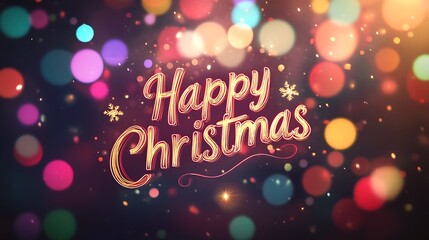 Happy  christmas decoration.