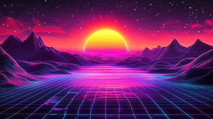 Abstract vaporwave gradient, pastel pink fading to deep purple