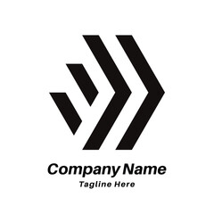 W letter logo design icon