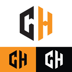 Creative professional CH logo template