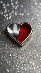 Fototapeta premium heart, love, valentine, symbol, shape, romance, day, valentines, red, decoration, romantic, passion, gift, isolated, celebration, holiday, wedding, sign, object, 3d, concept, winter