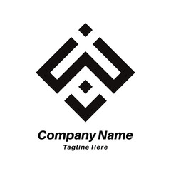 Obraz premium W letter logo design icon