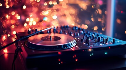 New Year festive holiday playlist design for parties