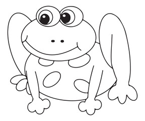 Frog Coloring Page 003 book