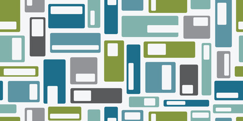 1950s Beat Pattern | Seamless 50s Mid-Century Modern Background | Atomic Era Wallpaper | Diner Culture | Repeating Jazz Design for Beatniks and Hepcats