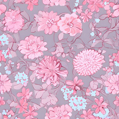 Botanical Motif With Floral Design