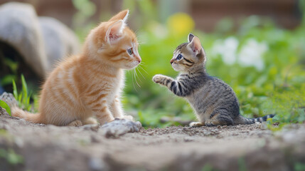 Playful Interactions Young animals often engage in play, which helps them learn social skills. This play can involve friends from different species, fostering bonds.