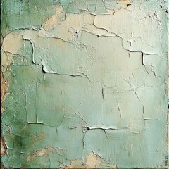 Obraz premium Explore the textured beauty of abstract green artwork with rough surface patterns and unique color depth