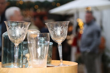 Weihnachtsdekoration am Weihnachtsmarkt