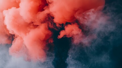 Abstract smoke gradient color background