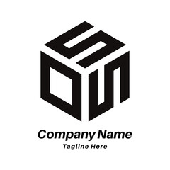 OSS letter logo design icon