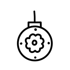 christmas ball outline 