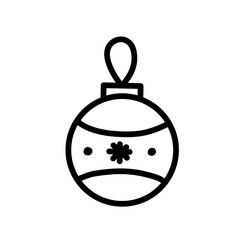 christmas ball outline 