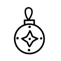 christmas ball outline 