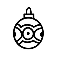 christmas ball outline 