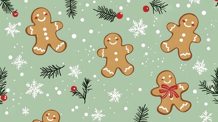 Christmas lights pattern with glowing bulbs on a dark background