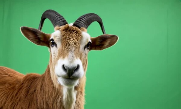 Portrait of a Scimitar-Horned Oryx