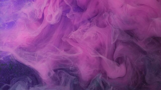 Burning flames. Bright sparkles. Smoking design. Blur purple texture rising and moving on modern art abstract glittering background.