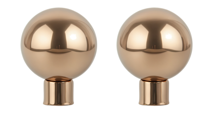 Gold Balloons for Festive Celebrations on Clear Background Generative AI