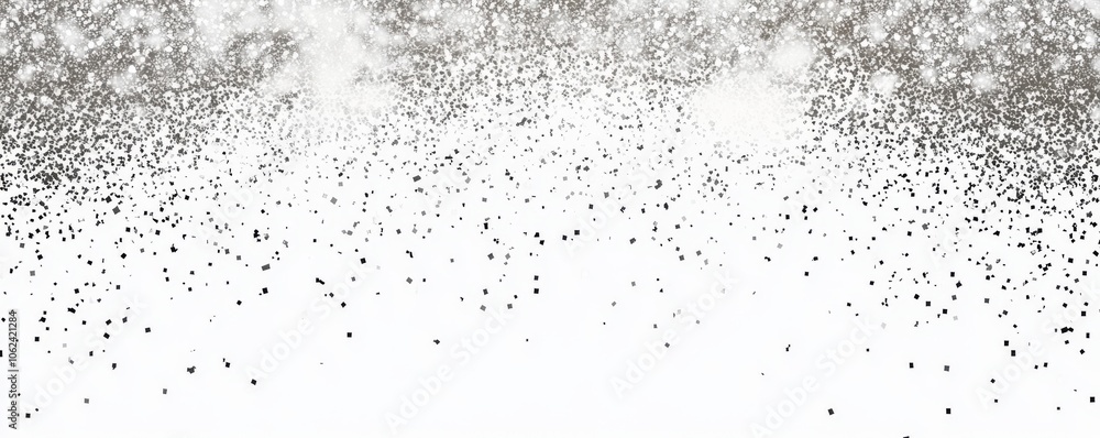 Poster snowflakes in various shapes and sizes on a transparent background. white snowflakes flying in the a