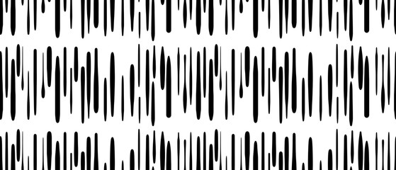 Seamless abstract geometric pattern. Black, white colors. Illustration. Abstract squares, lines, stripes. Design for textile fabrics, wrapping paper, background, wallpaper, cover.