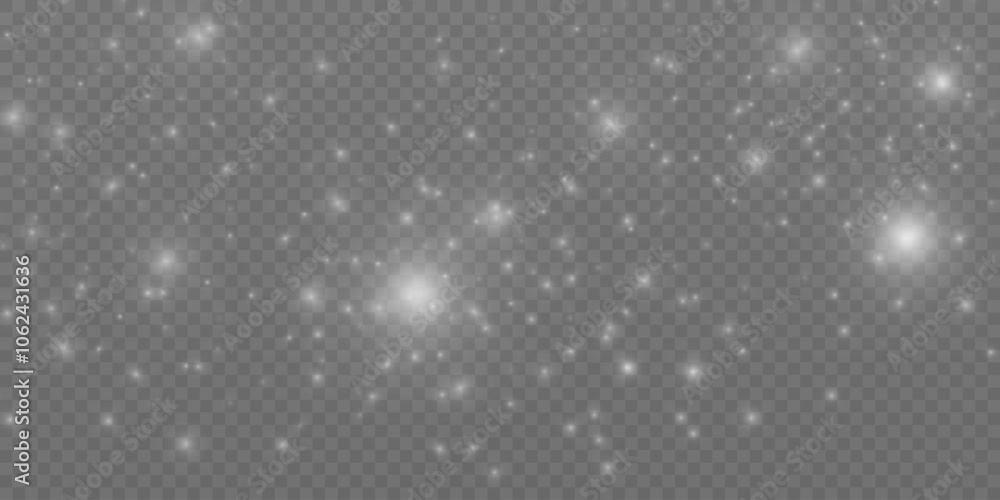 Poster white png dust light. bokeh light lights effect background. christmas background of shining dust chr