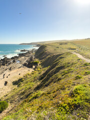 Coastal views along the Victor Harbor Heritage Trail on the Fleurieu Peninsula in South Australia