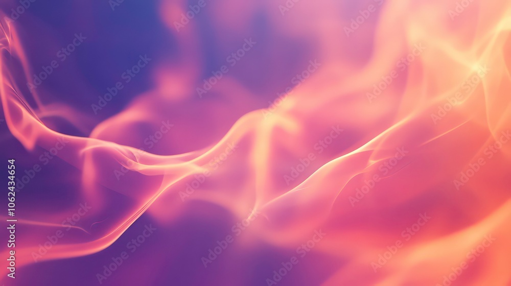 Poster abstract swirling colors in warm tones create a dynamic and fluid visual effect.