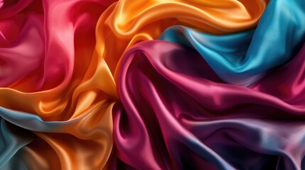 Obraz premium Textured silk fabric for design inspiration