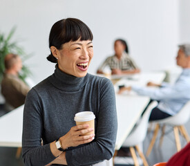 business meeting businesswoman woman young office presentation colleague teamwork standing walking conference seminar break coffee