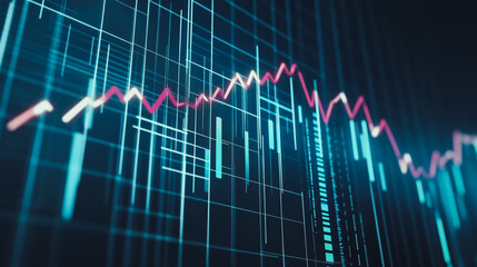charts and graphs with statistics to innovative analyze business potential and forecast future development of companies growth.