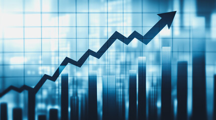 Fototapeta premium charts and graphs with statistics to innovative analyze business potential and forecast future development of companies growth.