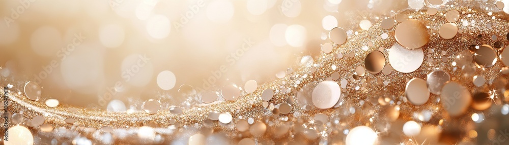 Poster create stunning gold and silver bokeh backgrounds to enhance your design projects
