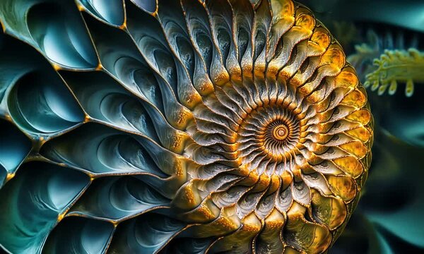 Golden Spiral Abstract Art