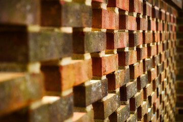 brick wall from an angle