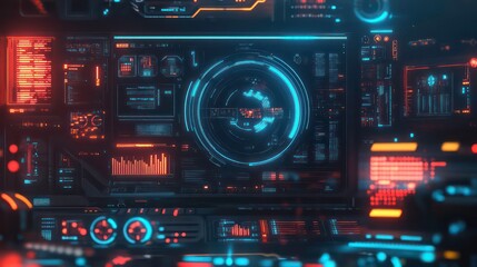 A set of Sci Fi Modern User Interface Elements incorporating a UI and a UI for game background designs. Technology backgrounds. Digital data. Stock images