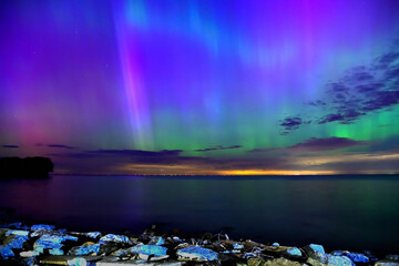 Northern Lights Over Lake Erie