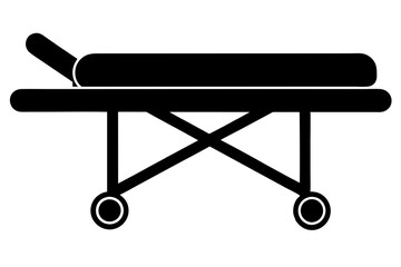 Stretcher icon isolated sign symbol vector illustration.