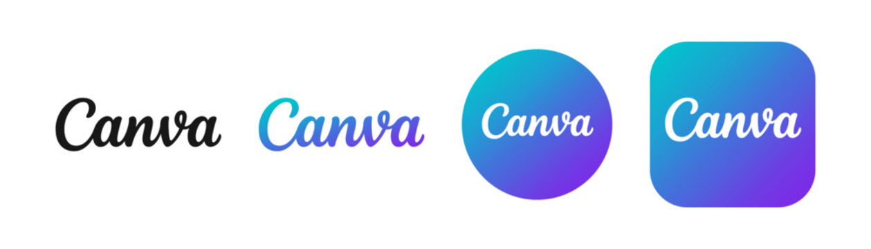 Canva icon. Social media icon. Popular social media logo. Stock vector editorial. UKRAINE, KHARKIV, 2 NOVEMBER 2024