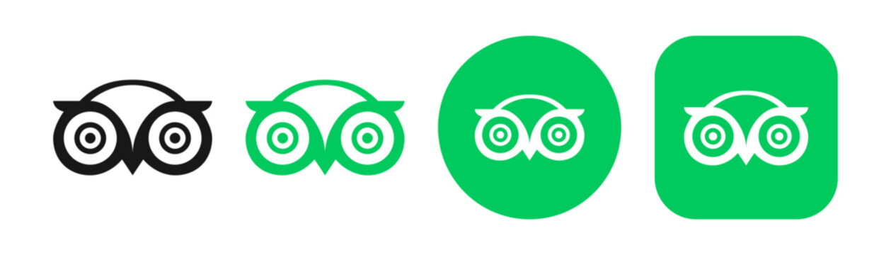 UKRAINE, KHARKIV, 2 NOVEMBER 2024: Tripadvisor icon. Social media icon modern design on transparent background. Stock vector editorial