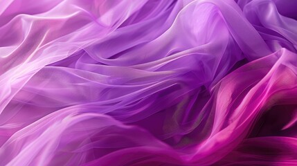 Obraz premium Purple silk and tulle in sunlight with diagonal folds (close-up, texture).