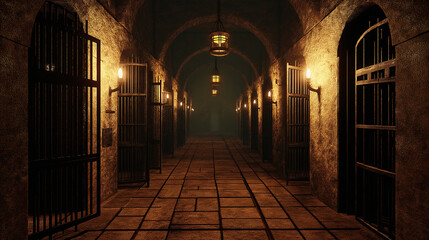 maximum security prison iron bars