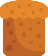 This vector illustration features a freshly baked bread loaf with a golden crust, ideal for food blogs, menus, and recipe websites