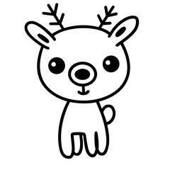 Chrismas deer doodle 