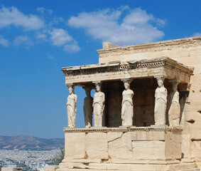 Obraz premium Caryatids on the Acropolis, 