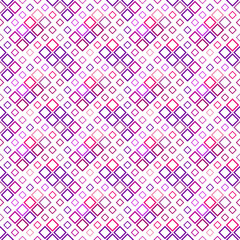 Abstract seamless diagonal square pattern background - geometrical colorful vector design from squares