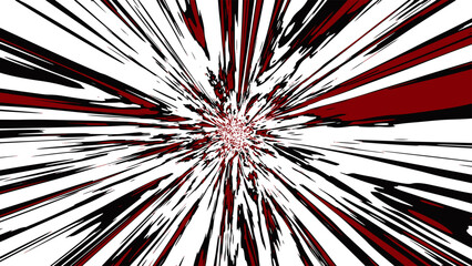 Speed burst background. Manga comic effect. Black speed lines on white background.Speed rays comic manga impact.