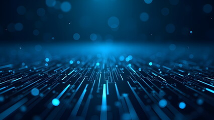 Abstract blue electronic tech design