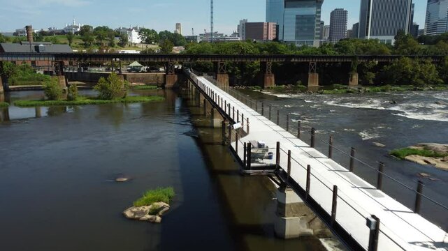 Potterfield Bridge Richmond VA drone footage