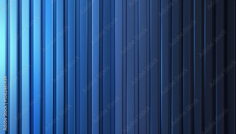 Poster abstract blue vertical lines form the background. light and shadow effect. modern gradient pattern w